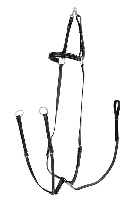 HORZE Adjustable Hunting Breastplate - Black - Cob