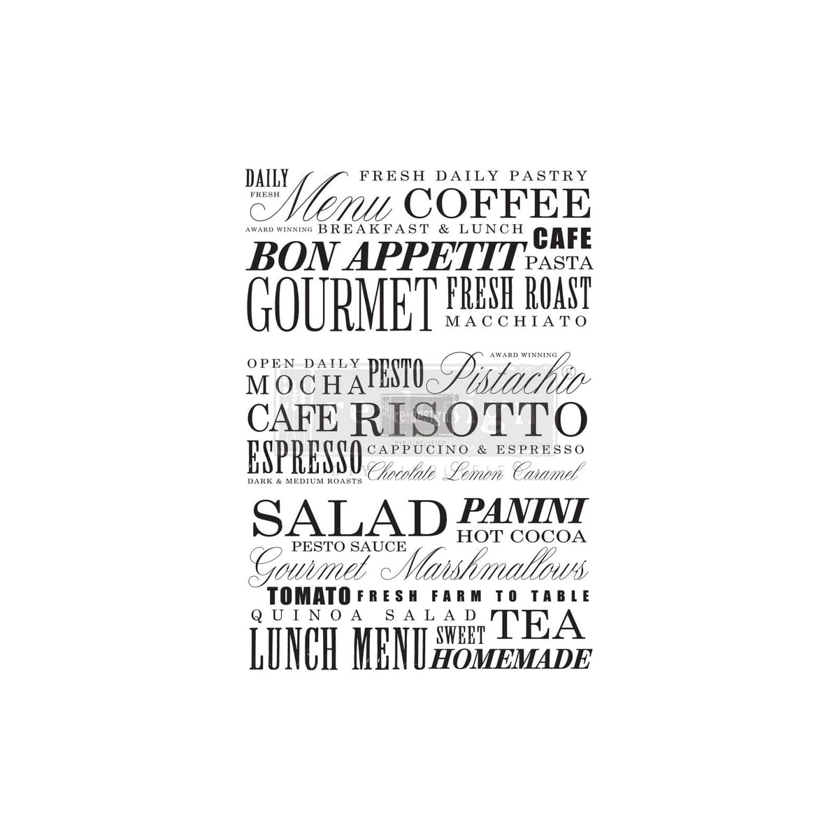 PRIMA MARKETING INC Iron On Transfer Design, Wording, Delicious Menu 23"x31"