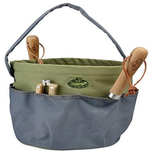 Esschert Design Round Garden Tool Bag Gray
