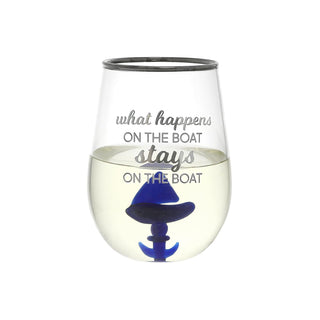 Pavilion Gift Company Drinking Cup, 19 Ounces, Blue, Silver, Clear