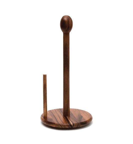 Lipper International Standing Paper Towel Holder, Acacia