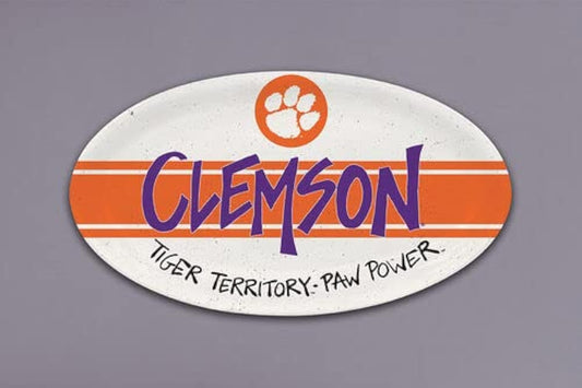 Magnolia Lane Clemson University Oval Platter, 12.25-inch Length, Melamine, Kitchen Accessories