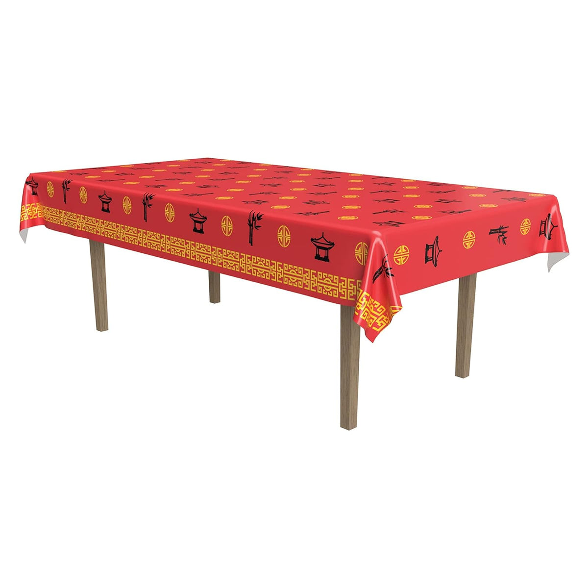 Beistle Tablecloth, 54" x 108", Multi Color