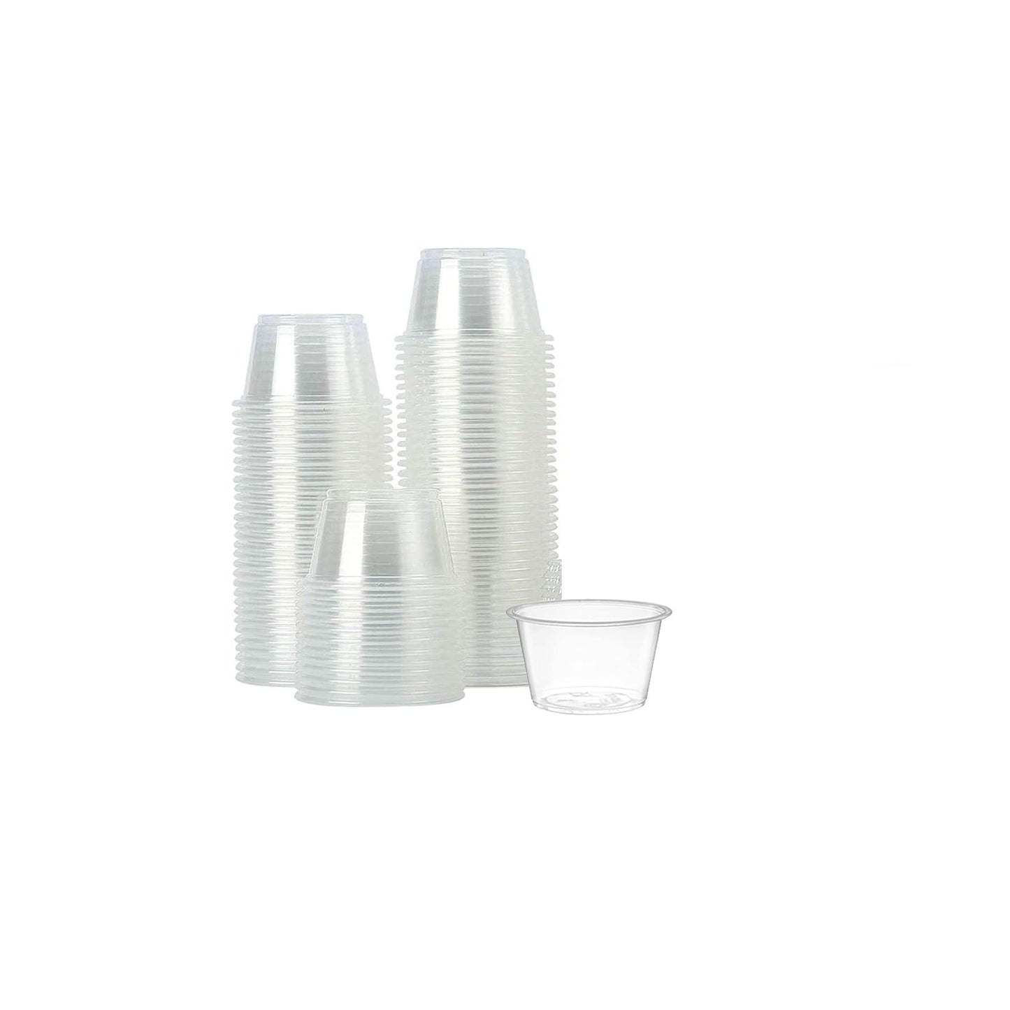 DHG Professional [2500] Small Plastic Portion Cups, Lids Sold Separately (0.75 oz Cups)
