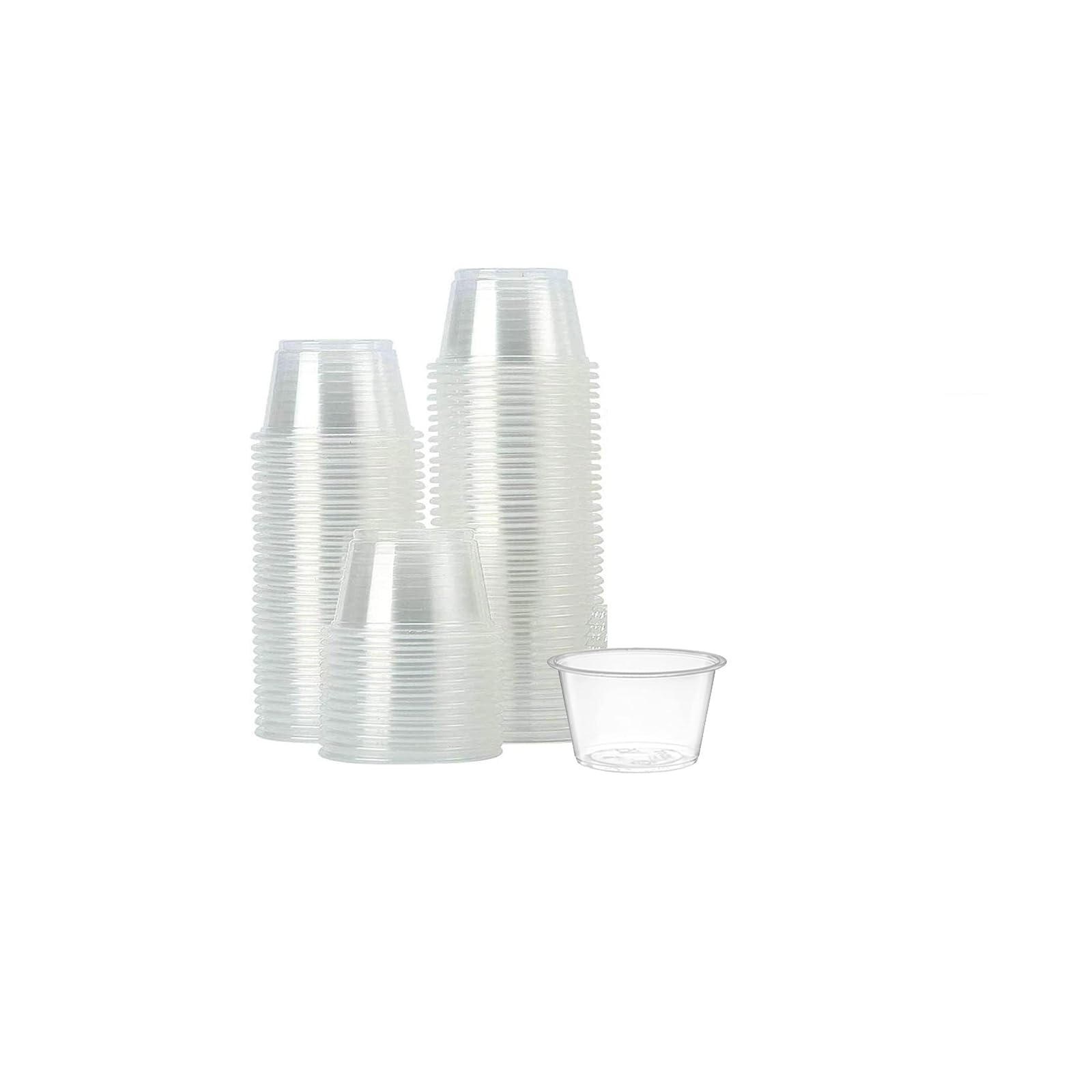 DHG Professional [2500] Small Plastic Portion Cups, Lids Sold Separately (0.75 oz Cups)