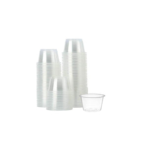 DHG Professional [2500] Small Plastic Portion Cups, Lids Sold Separately (0.75 oz Cups)