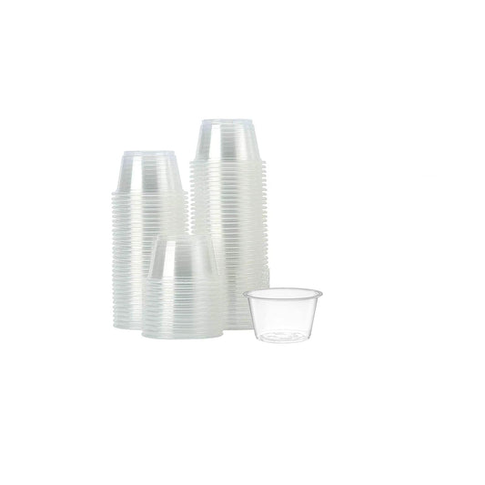 DHG Professional [2500] Small Plastic Portion Cups, Lids Sold Separately (0.75 oz Cups)