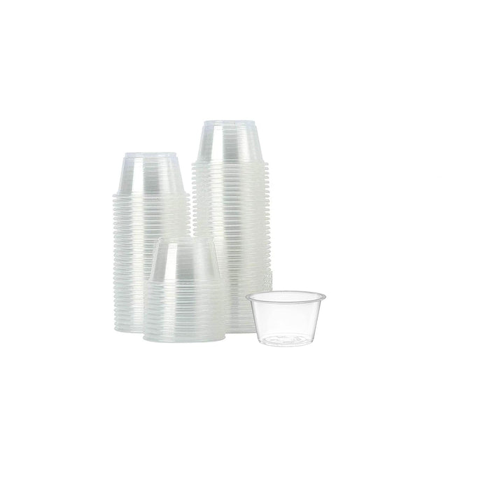 DHG Professional [2500] Small Plastic Portion Cups, Lids Sold Separately (0.75 oz Cups)