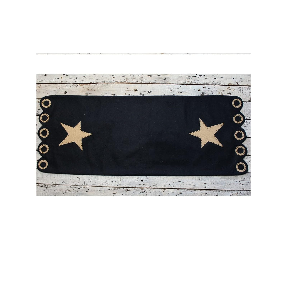 Home Collection by Raghu Table Runner, One Size, Black