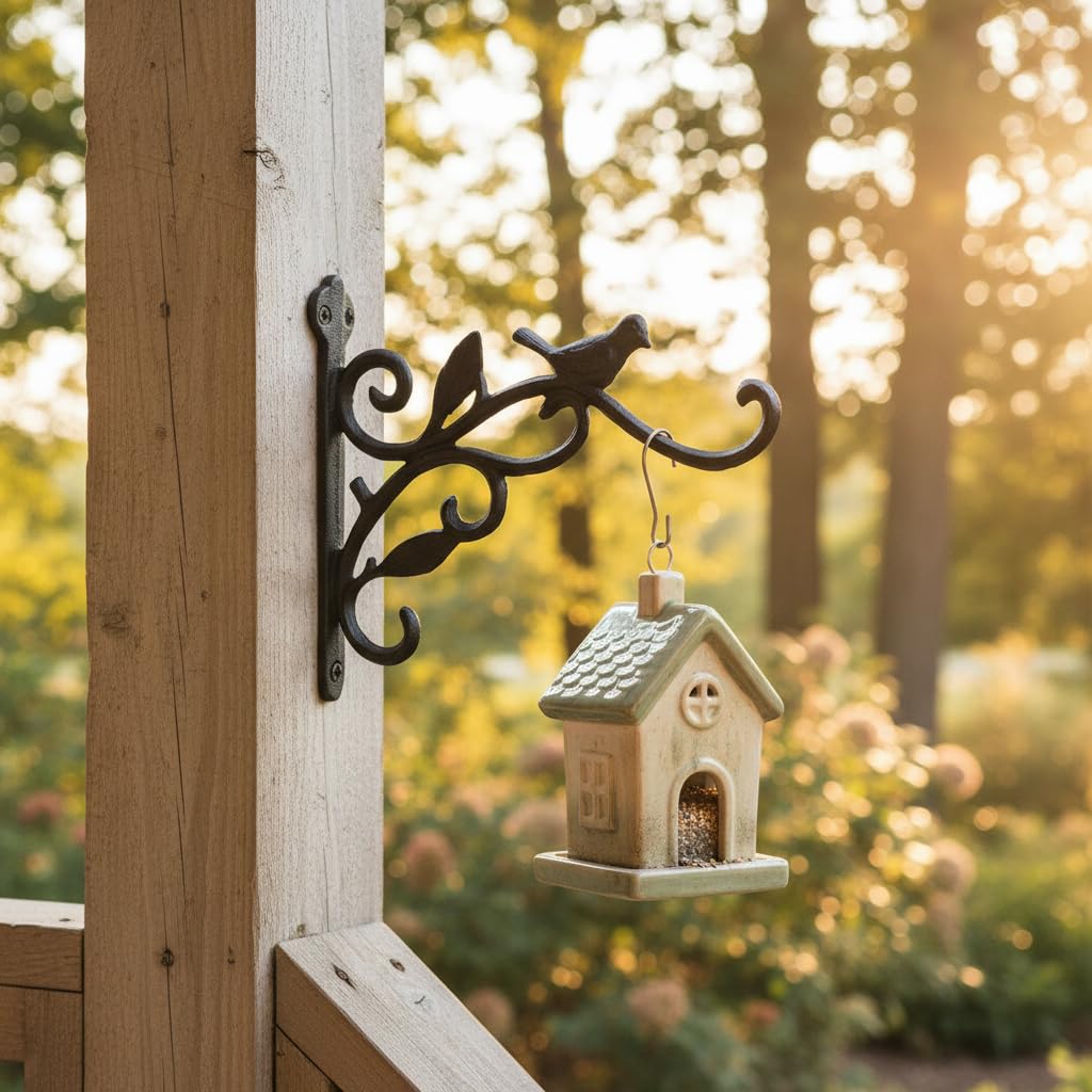 Comfy Hour 9.17 Inch Plant Hooks for Wall, Bird Plant Bracket