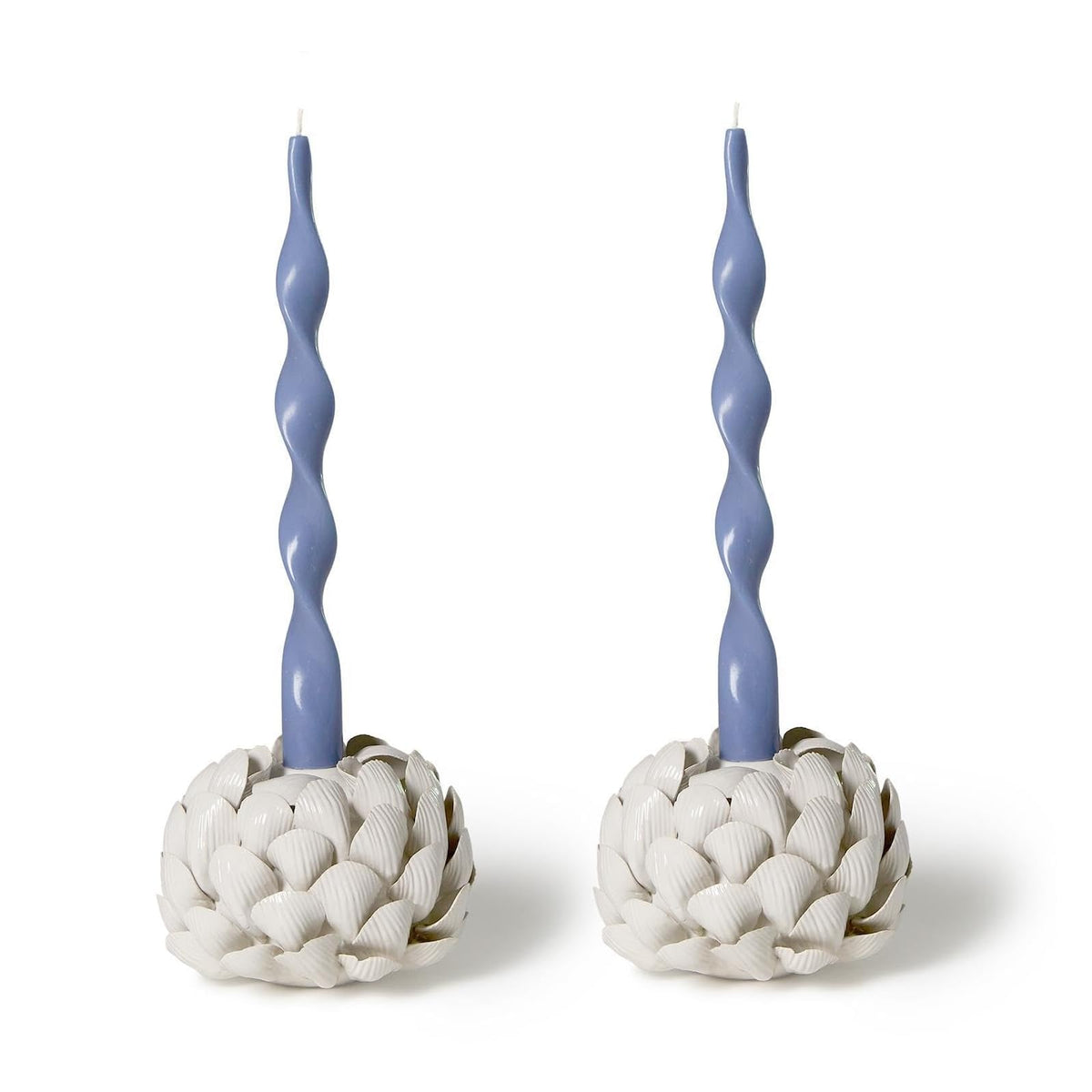 Two's Company Candle Holder, 5.5-Inch, White