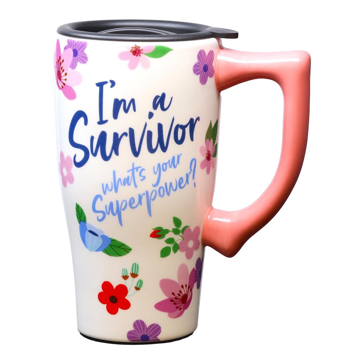 Spoontiques Drinking Cup, 18 oz, I'm A Survivor