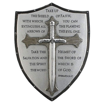 Roman Decorative Armor of God Ephesians 6:16-17 Wall Plaque