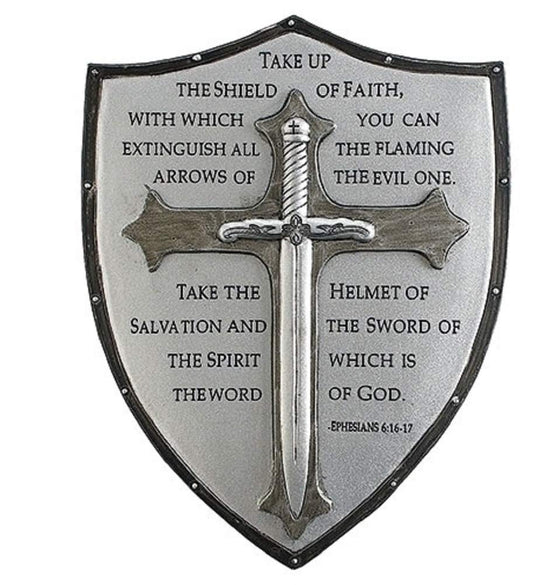 Roman Decorative Armor of God Ephesians 6:16-17 Wall Plaque