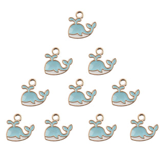 John Bead Charm, 14x13, Blue