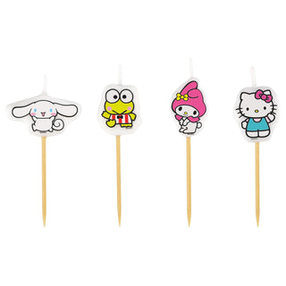 Unique Candle, 4 candles, each 2 inches, Multicolor