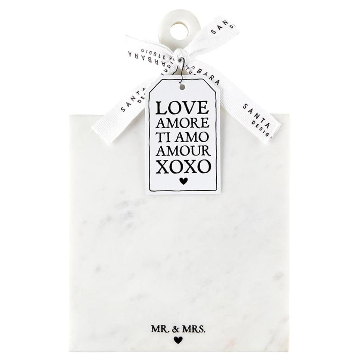 Santa Barbara Design Studio Cutting Board, 10.8"L x 0.5"W, Mr & Mrs