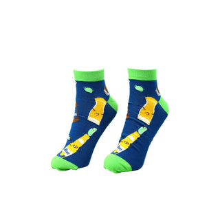 Pavilion Gift Company Socks, Green, Yellow, Ankle Socks
