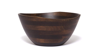 Lipper International Dishware Bowl, Large, 11 3/4", Single Bowl, Walnut Finish