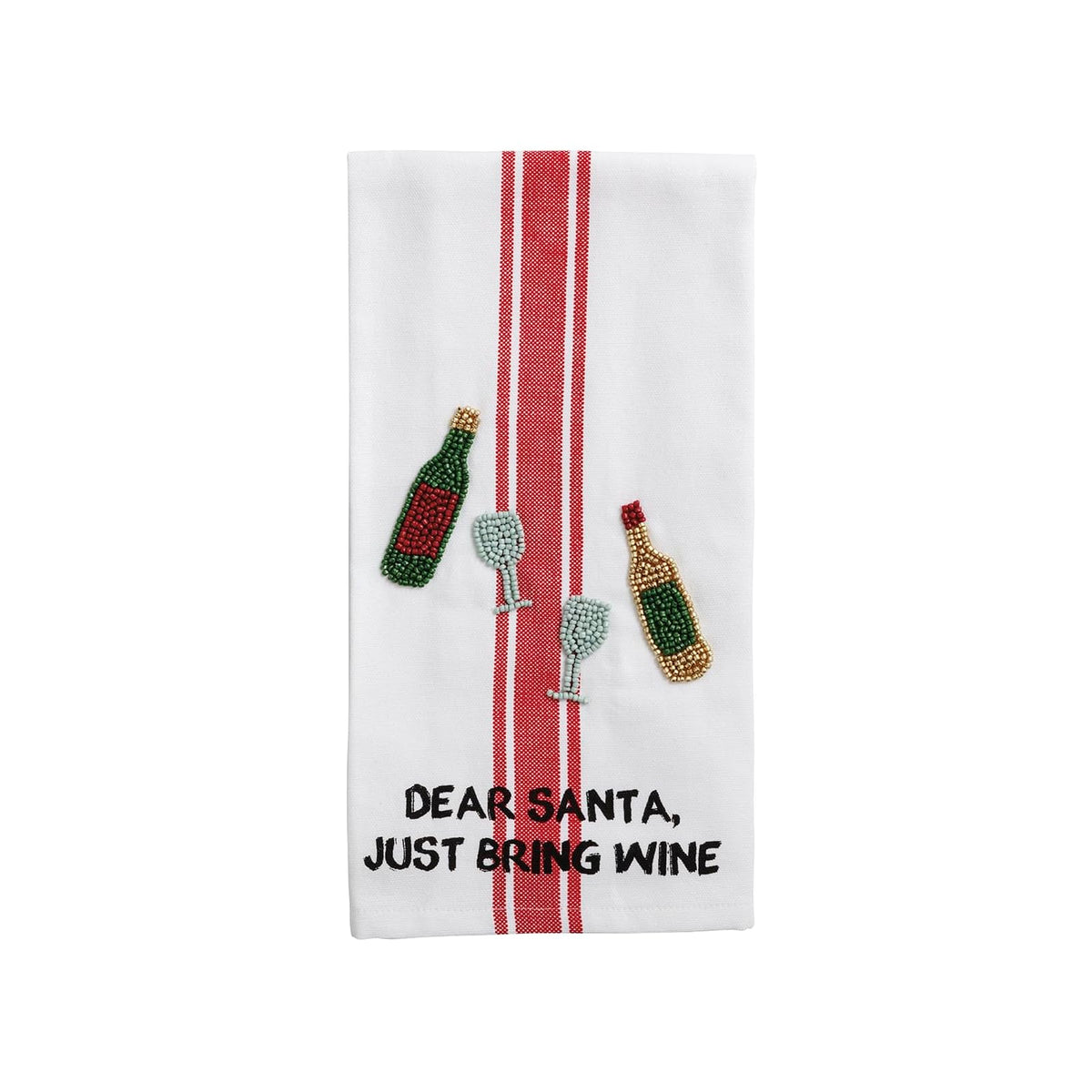 Mud Pie Towel, 21" x 14", White