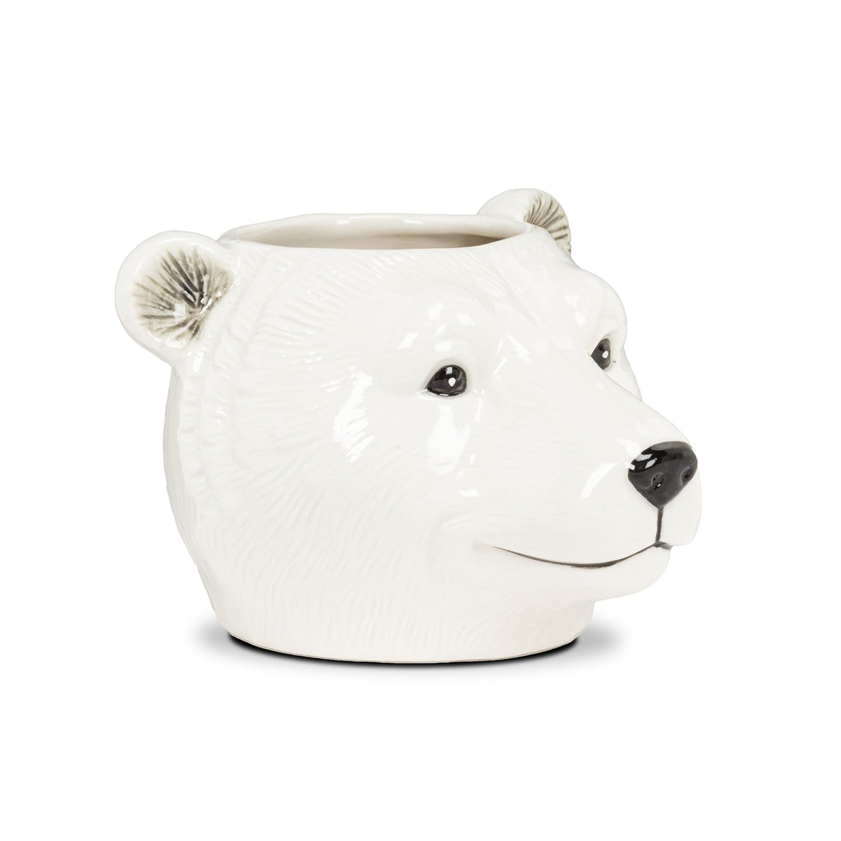 Abbott Collection Planter, Medium Planter (3.5"H), White
