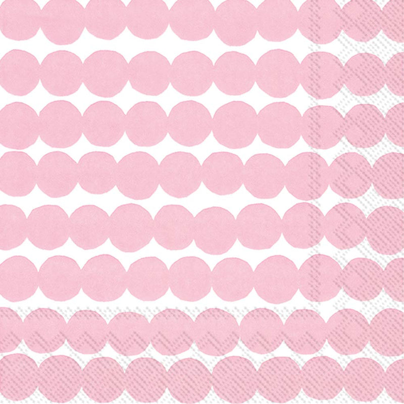 Boston International IHR Marimekko 20-Count Luncheon 3-Ply Paper Napkins, 6.5 x 6.5-Inches, Rasymatto White Rose