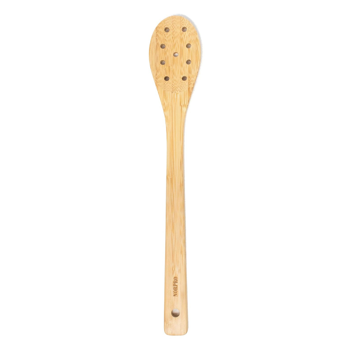 Norpro 12-Inch Bamboo Spoon with Holes