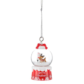 Ganz Snow Globe, 2.5 Inch, Red and White