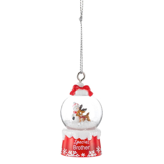 Ganz Snow Globe, 2.5 Inch, Red and White