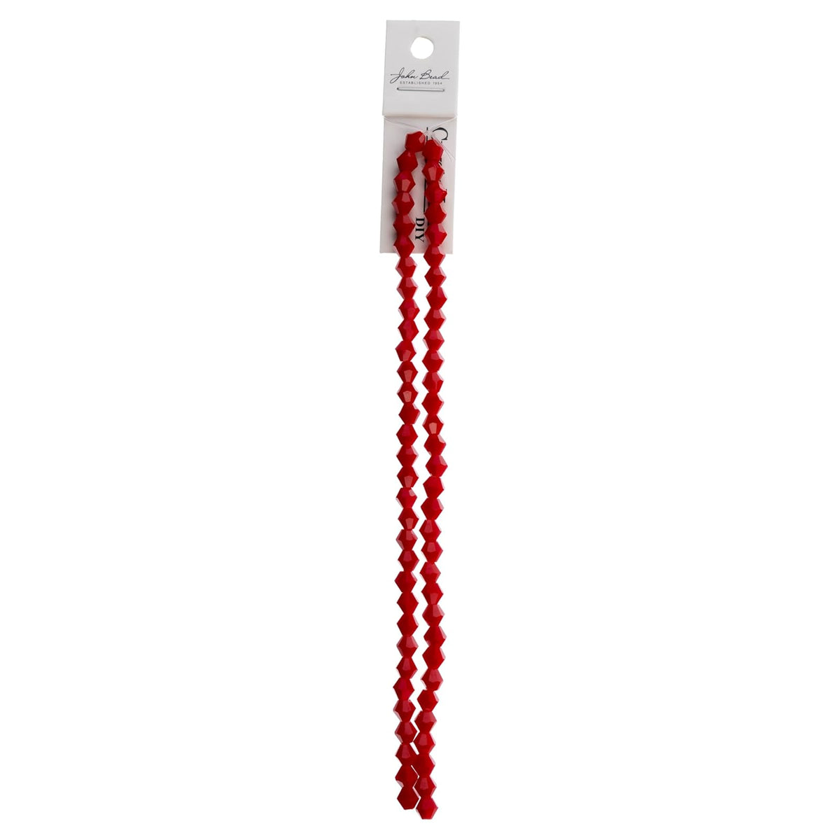 John Bead Craft Bead, 6mm, Opaque Red