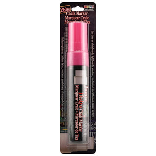 Uchida 481-C-F9 Marvy Jumbo Broad Point Tip Bistro Chalk Marker, Fluorescent Pink