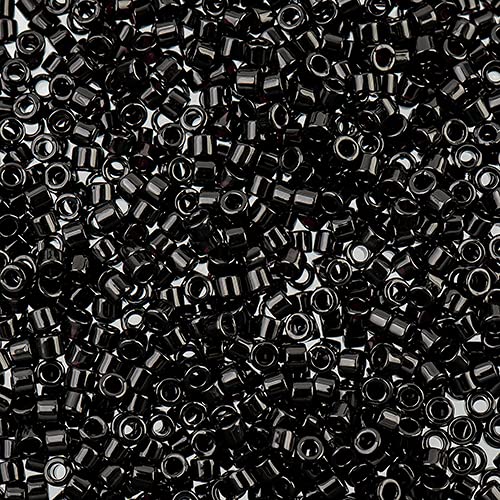 John Bead Craft Bead, Size: 11, Black Opaque