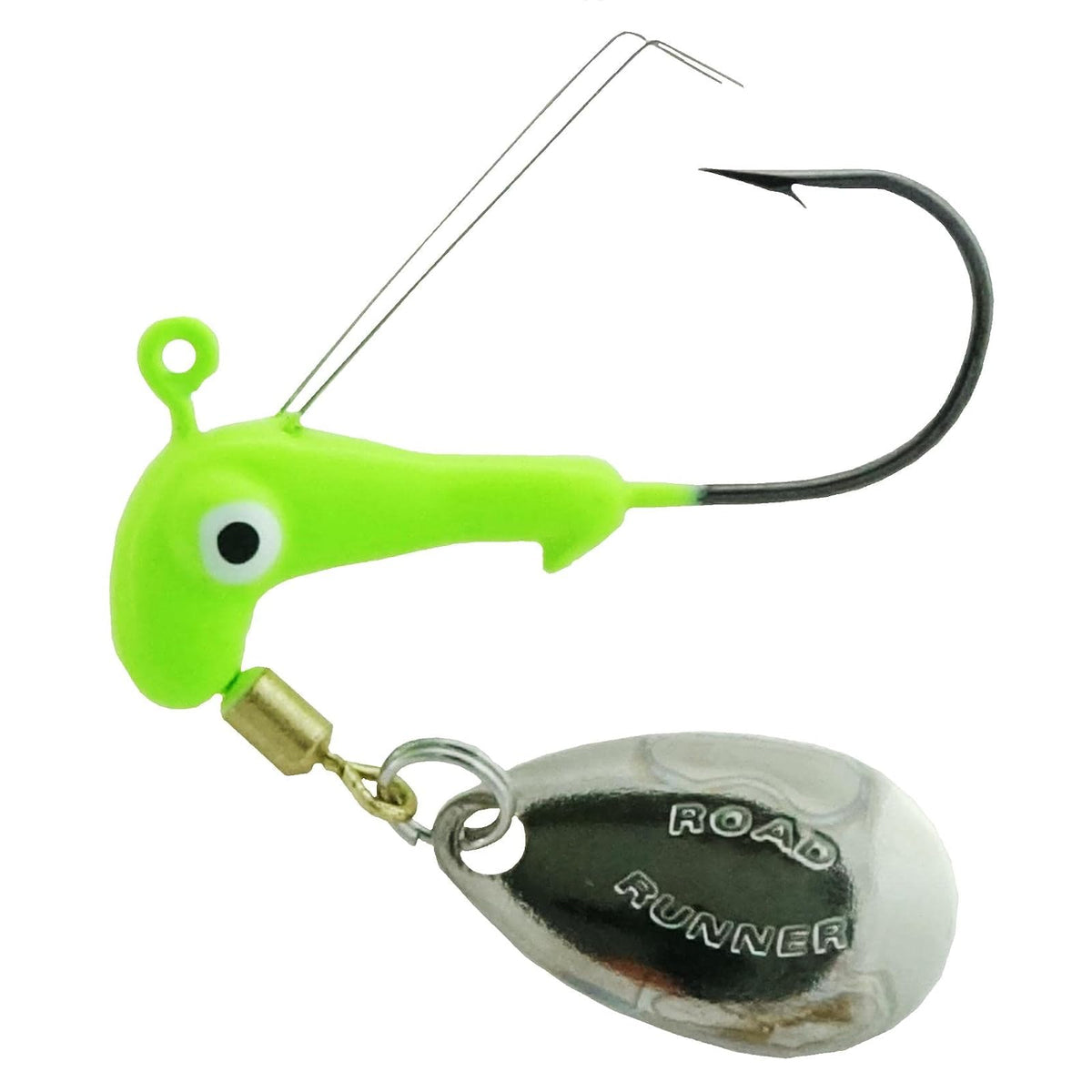 Road Runner Fishing Hook, 1/16oz - 2pk, Chartreuse