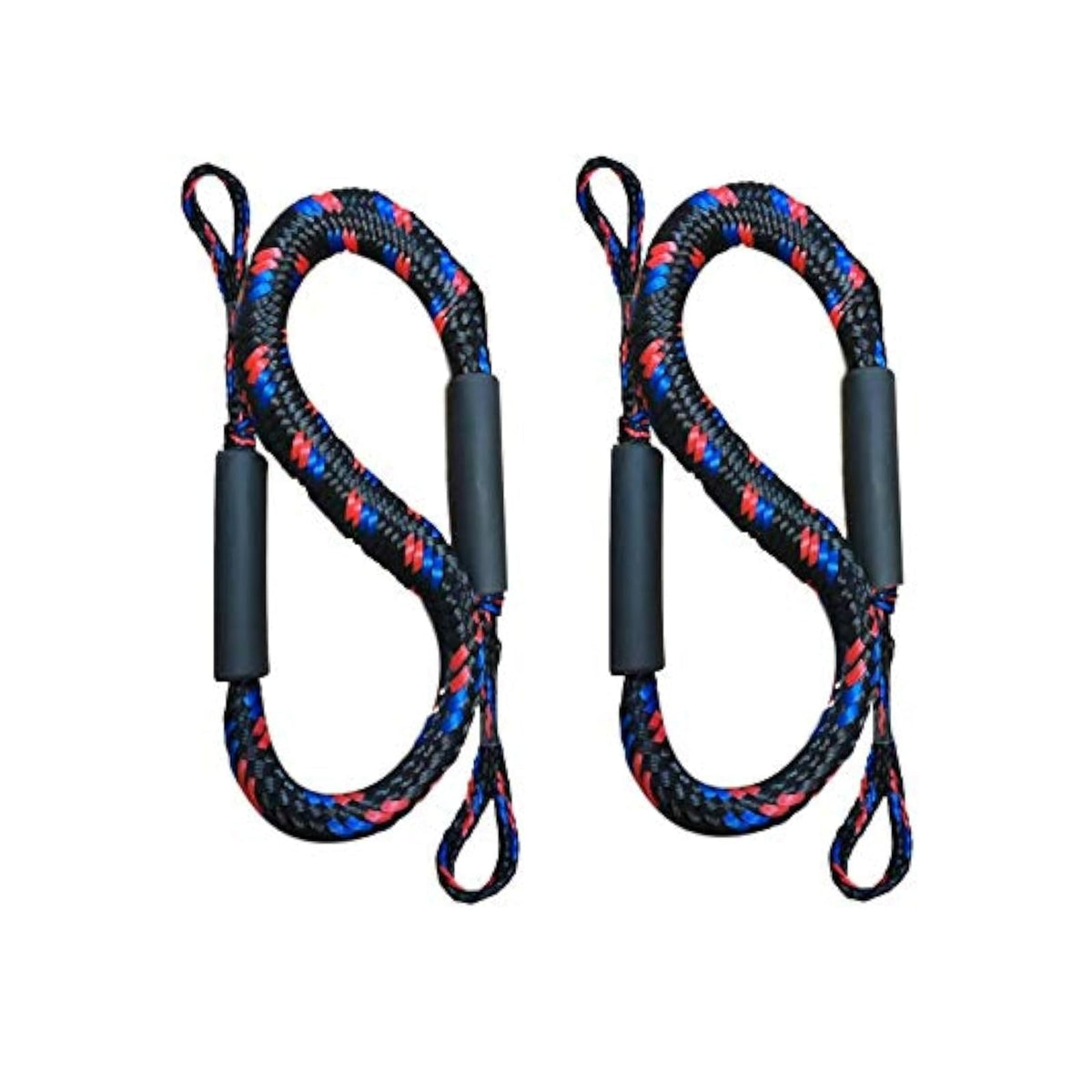 Pactrade Marine Bungee Cord, Medium, Red, Blue & Black