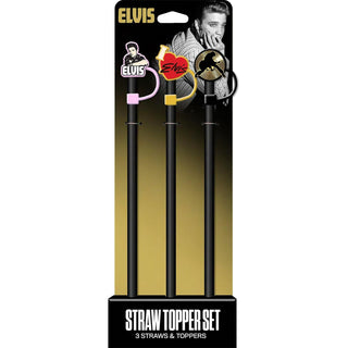 Spoontiques Drinking Straw, 12.5", Elvis