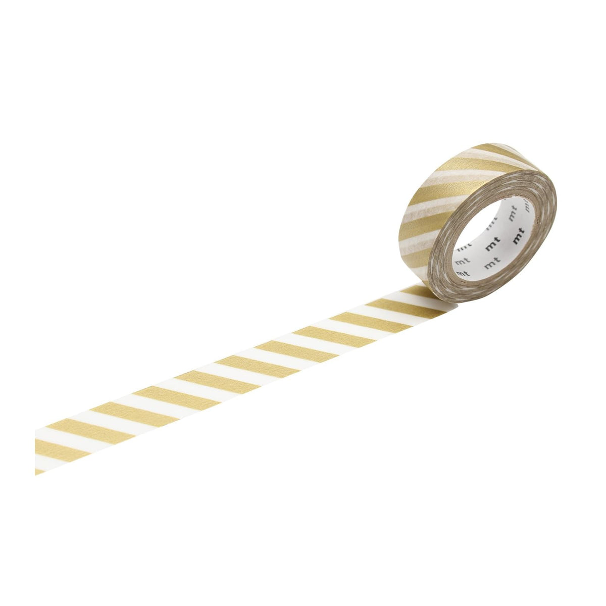 MT Masking Tape Adhesive Tapes, 15mm x 7m, Stripe Gold