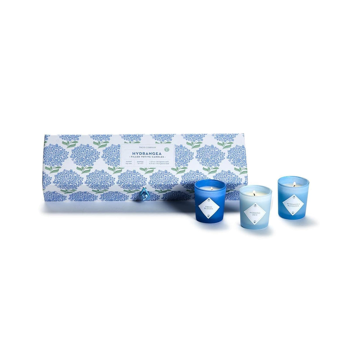 Two's Company Candle, Light Blue, Classic