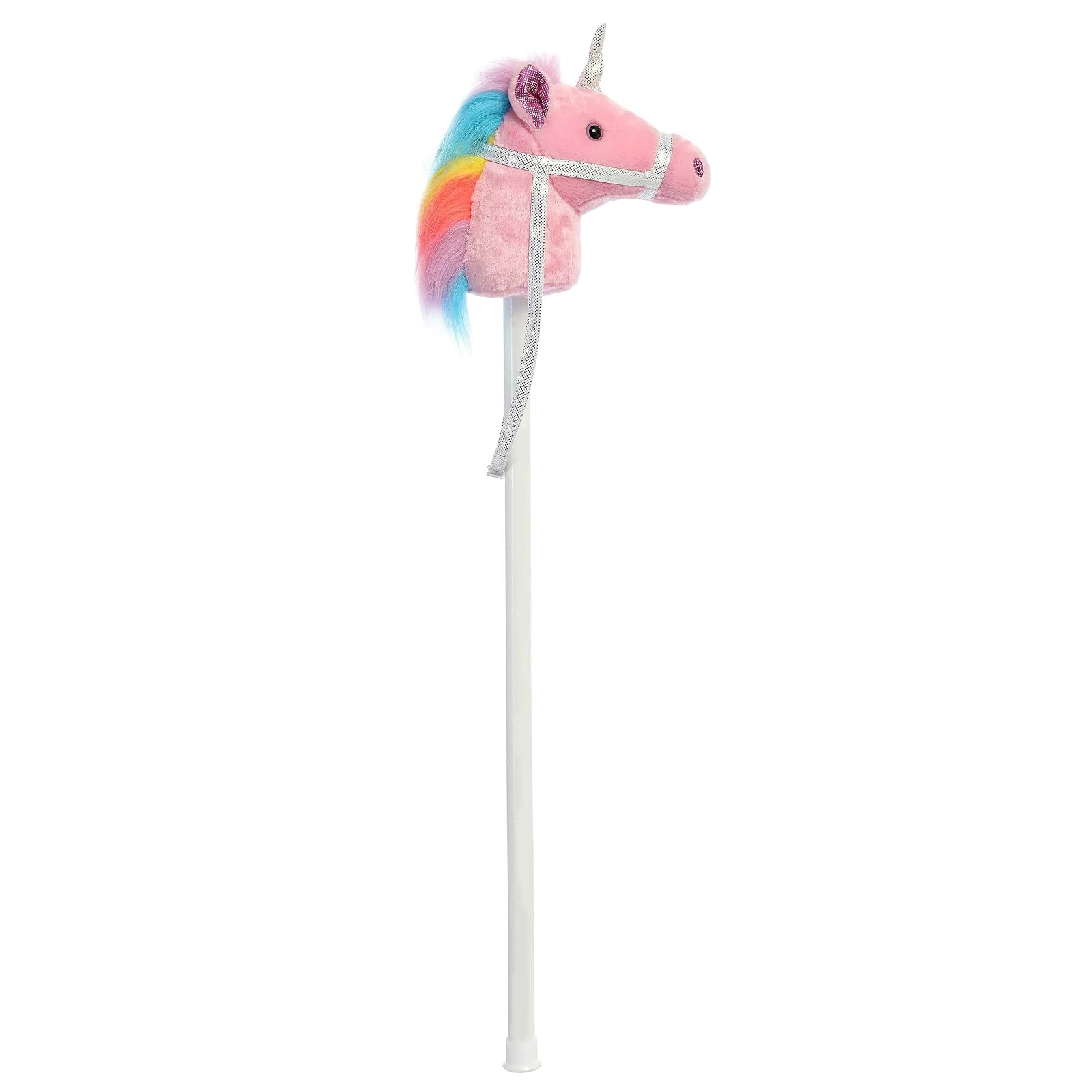 Aurora World Giddy-Up Stick Unicorn With Sound Plush Pink