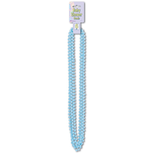 Beistle Baby Shower Beaded Necklaces, One-Size, Light Blue