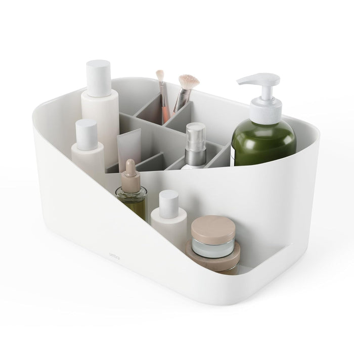 Umbra Glam Cosmetic Organizer, Regular, White/Gray