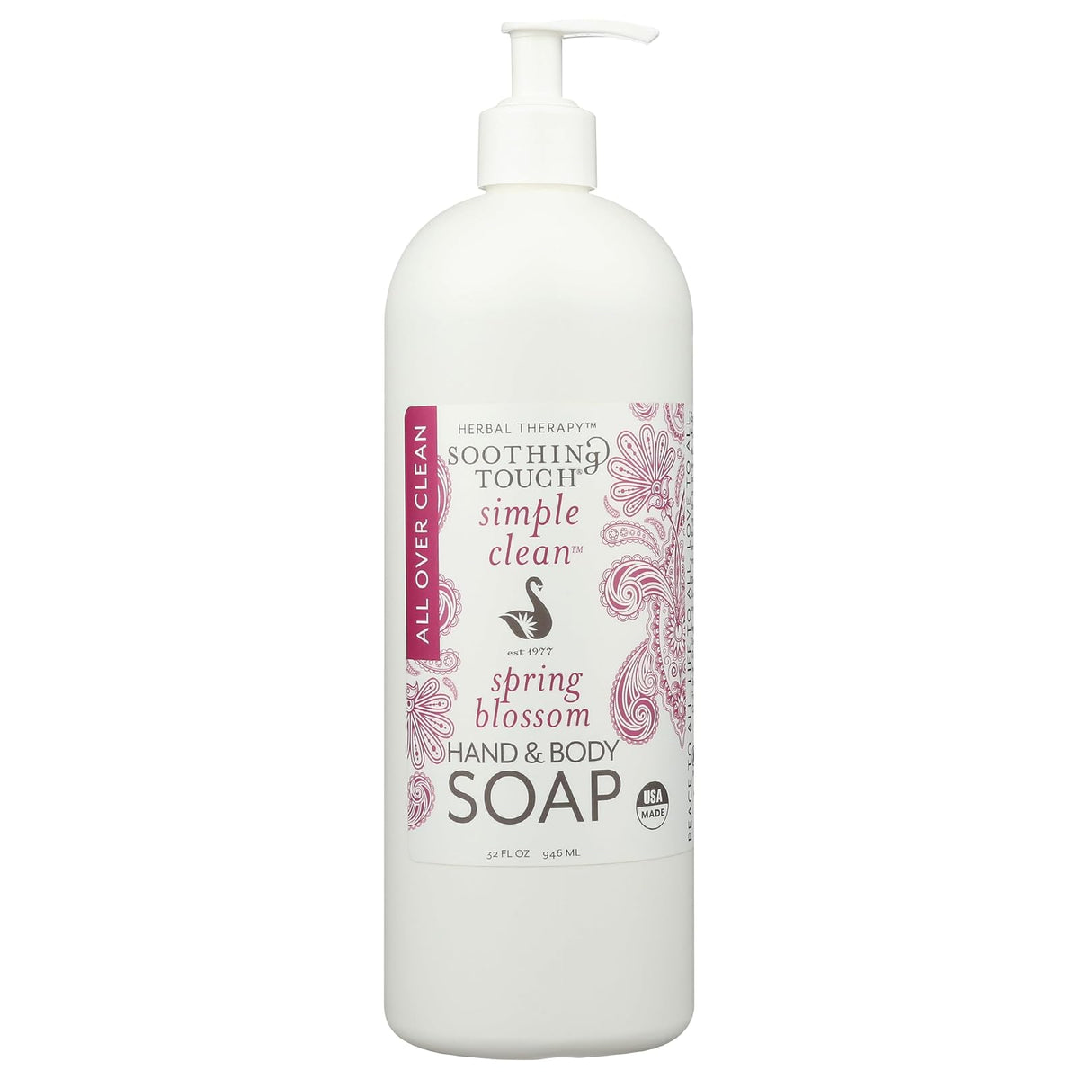 Soothing Touch Skin Cleaning Agent, 32 Fl Oz (Pack of 1), Clear