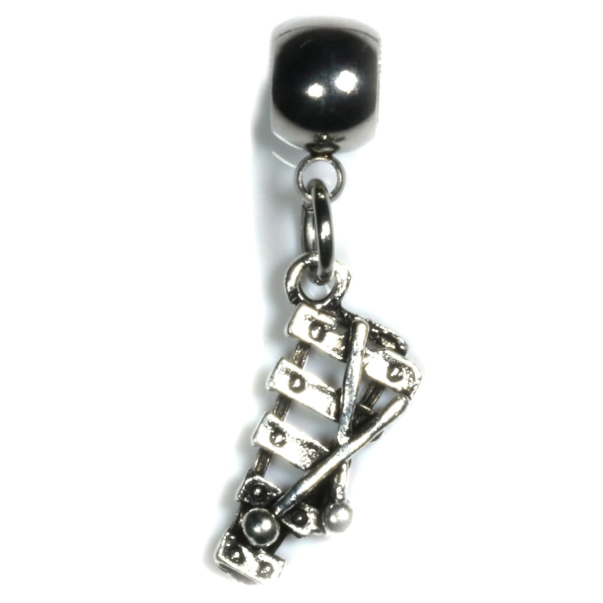 Dave The Bunny Charm, Silver, Minimalist