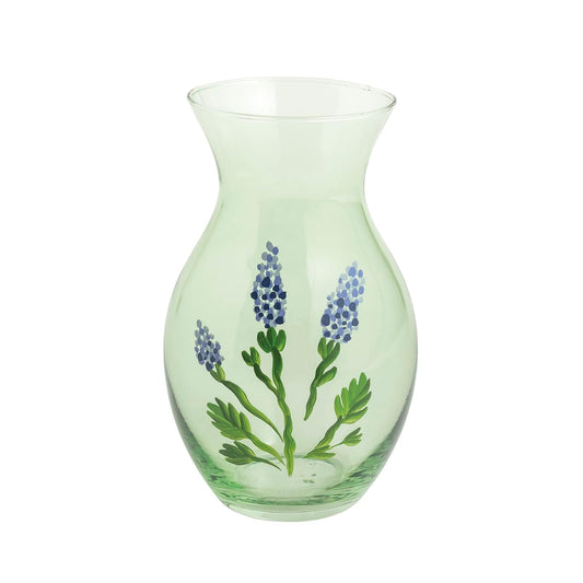 Mud Pie Vase, 5 1/2" x 2 3/4" dia, Green
