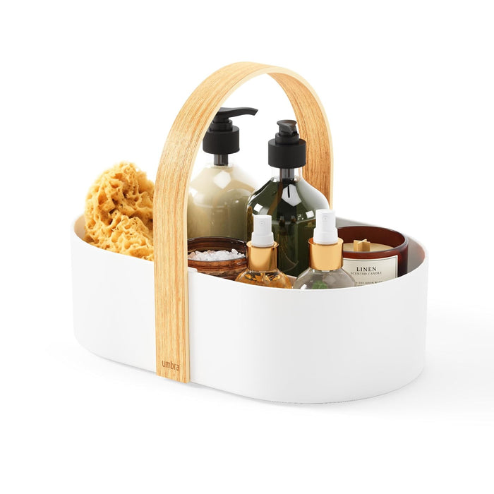 Umbra Bellwood Cosmetic Organizer, White/Natural