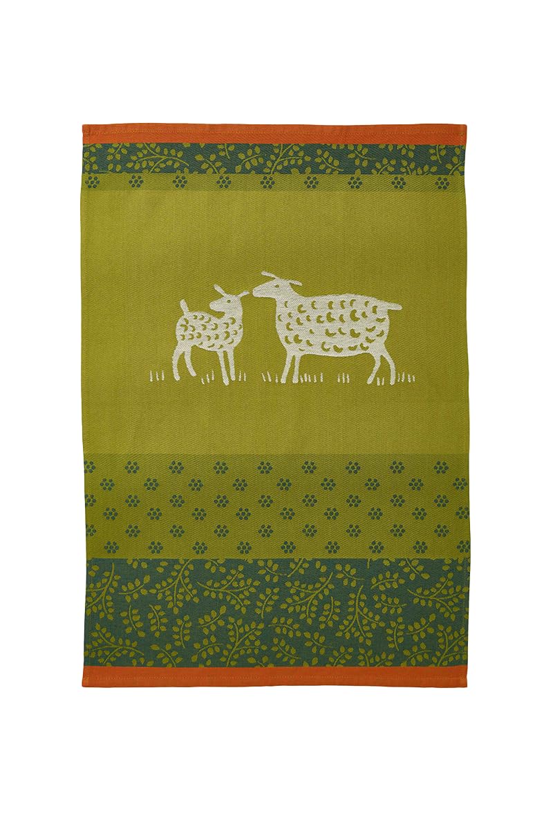 Coucke Printed Cotton Jacquard Tea Towel, Sheep, 50 x 75 cm