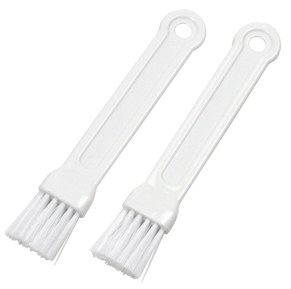 Chef Craft Select Plastic Mini Pastry Brush, 6.75 inch 2 piece set, White