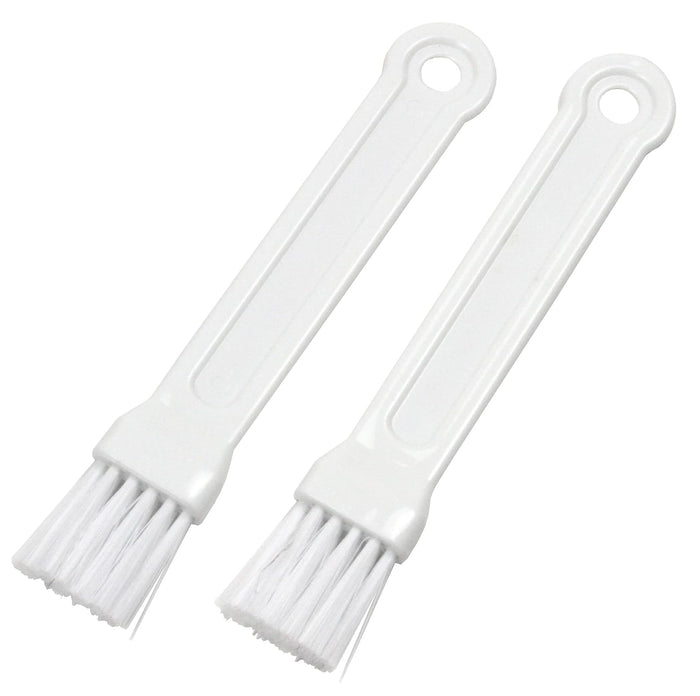 Chef Craft Select Plastic Mini Pastry Brush, 6.75 inch 2 piece set, White