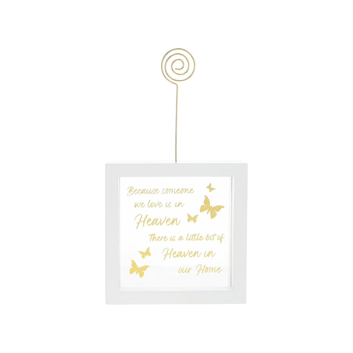 Pavilion Gift Company Decorative Signage, White, Gold, Modern