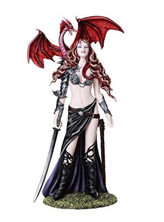 Pacific Trading Giftware Official Nene Thomas Collection Furionchires Dragon Witch Warrior Collectible Figurine 12 inch H