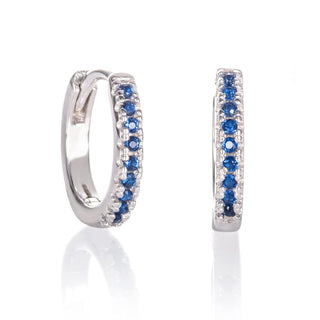 namana Earring, 12 mm, Silver/Blue